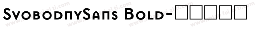 SvobodnySans Bold字体转换